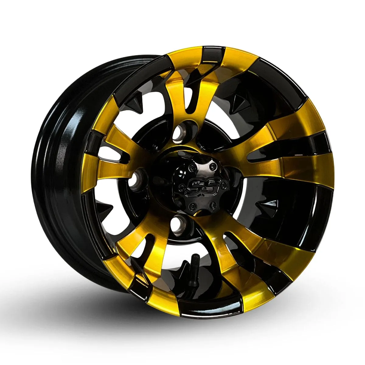 10" Vampire GCS™ Colorway Golf Cart Wheels and 20" Golf Cart Tires Combo - Set of 4 (Choose your tire!)