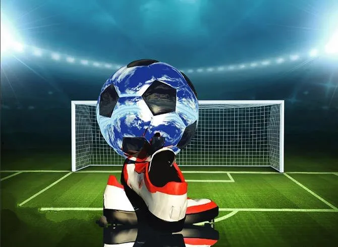 3D Soccer Ball and Shoes Printed Cotton Luxury 4-Piece Bedding Sets/Duvet Covers