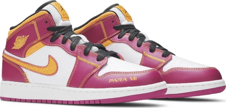 Air Jordan 1 GS Día de Muertos sneakers, purple