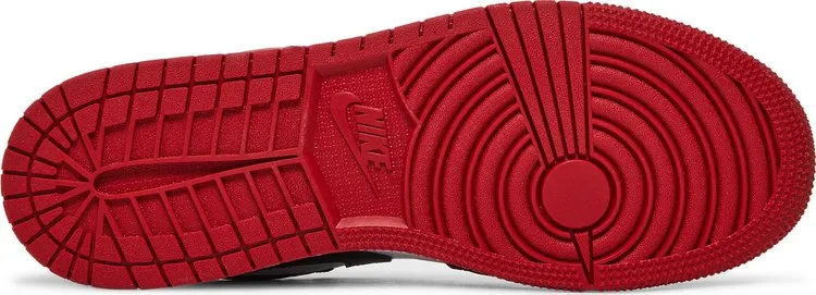 Air Jordan 1 Low GS Bred Toe Sneakers, Red