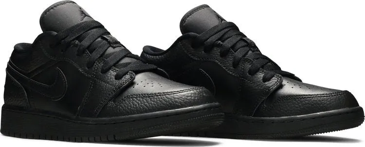 Air Jordan 1 Low GS Triple Black sneakers, black