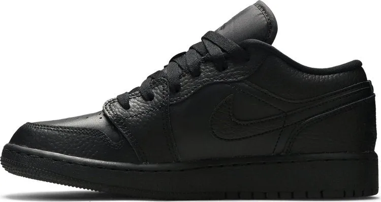 Air Jordan 1 Low GS Triple Black sneakers, black