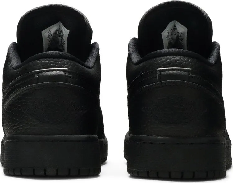 Air Jordan 1 Low GS Triple Black sneakers, black