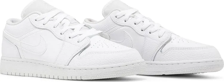 Air Jordan 1 Low GS Triple White sneakers, white