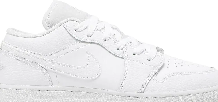Air Jordan 1 Low GS Triple White sneakers, white