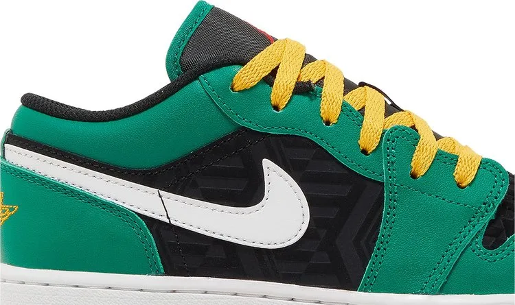 Air Jordan 1 Low SE GS Christmas sneakers, green