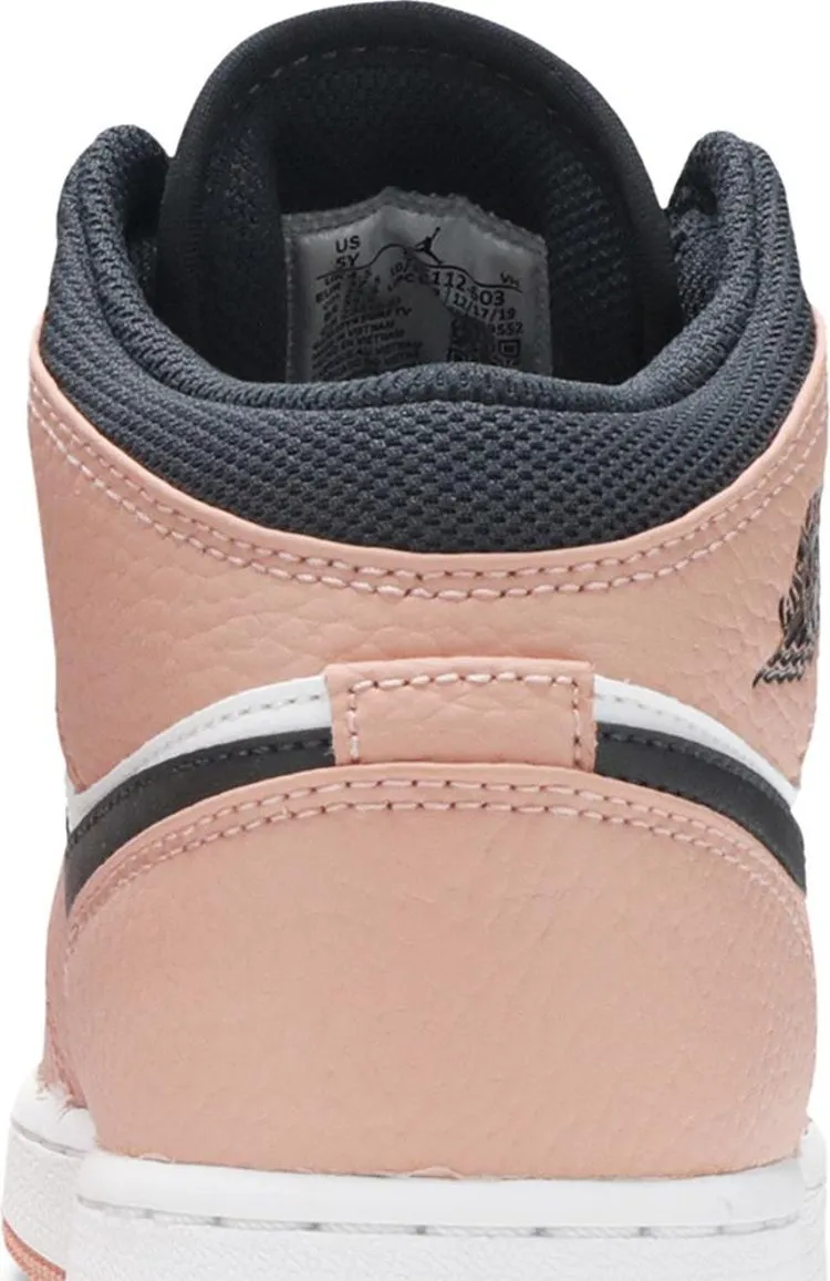 Air Jordan 1 Mid GS Pink Quartz sneakers, pink