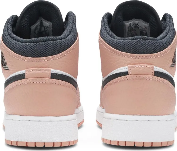 Air Jordan 1 Mid GS Pink Quartz sneakers, pink