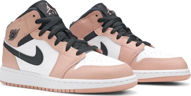 Air Jordan 1 Mid GS Pink Quartz sneakers, pink