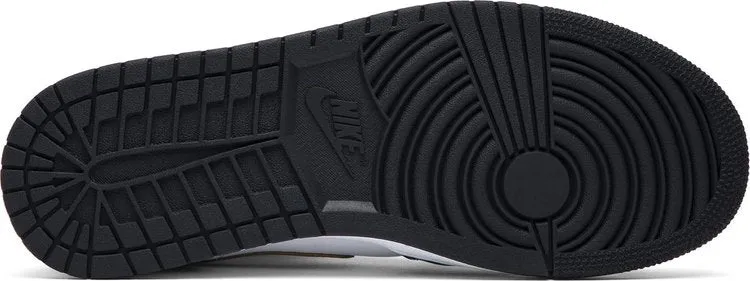 Air Jordan 1 Mid Patent Black Gold sneakers, black