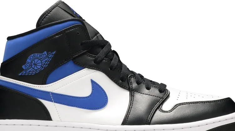Air Jordan 1 Mid Racer Blue, white