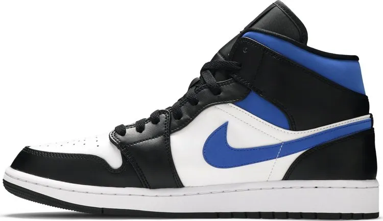 Air Jordan 1 Mid Racer Blue, white
