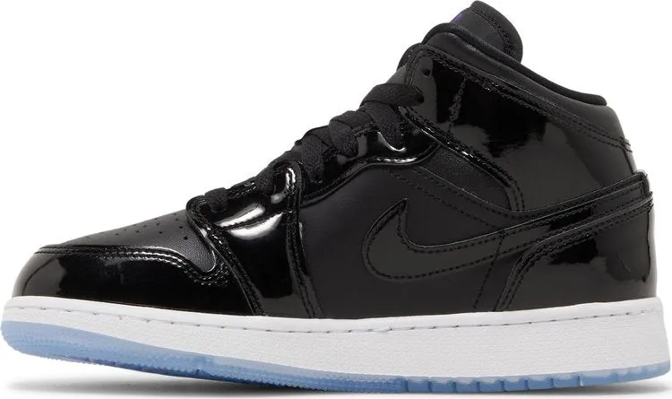 Air Jordan 1 Mid SE GS Space Jam sneakers, black