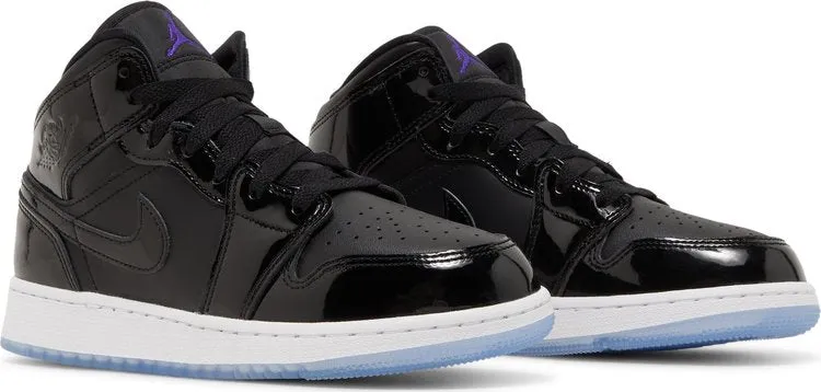 Air Jordan 1 Mid SE GS Space Jam sneakers, black