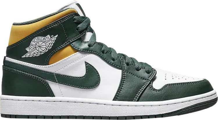Air Jordan 1 Mid Sonics, white