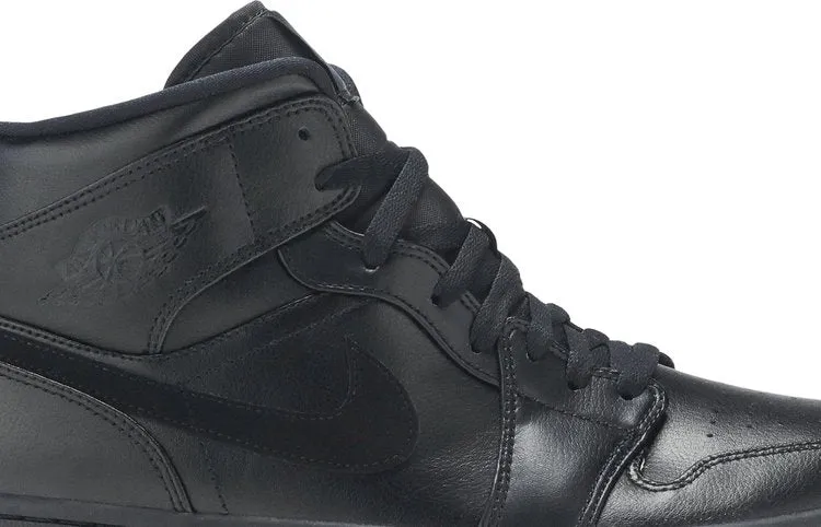 Air Jordan 1 Mid Triple Black sneakers, black