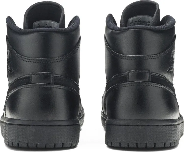 Air Jordan 1 Mid Triple Black sneakers, black