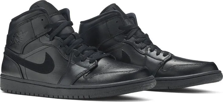 Air Jordan 1 Mid Triple Black sneakers, black