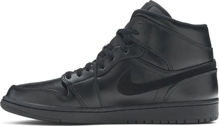 Air Jordan 1 Mid Triple Black sneakers, black