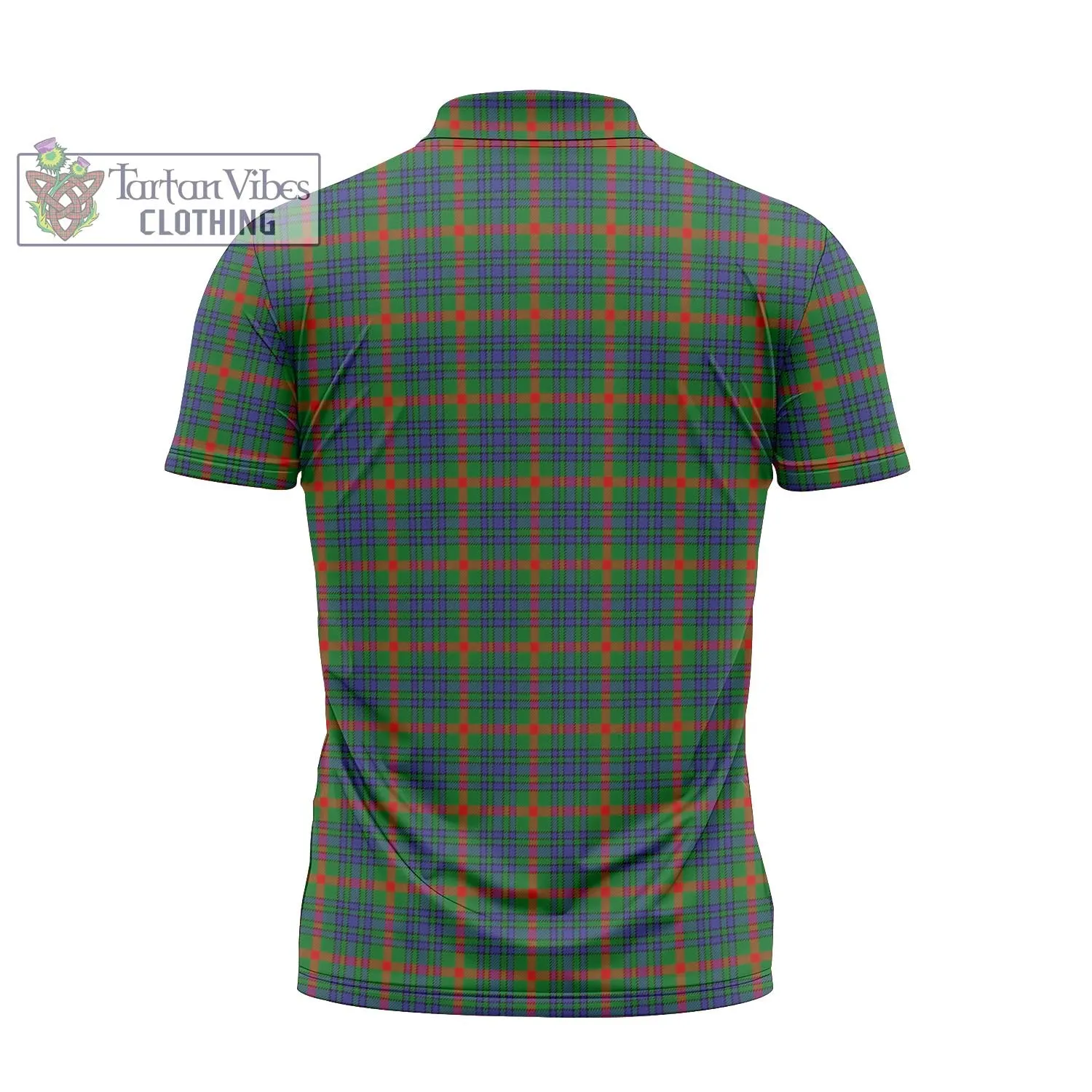 Aiton Tartan Zipper Polo Shirt