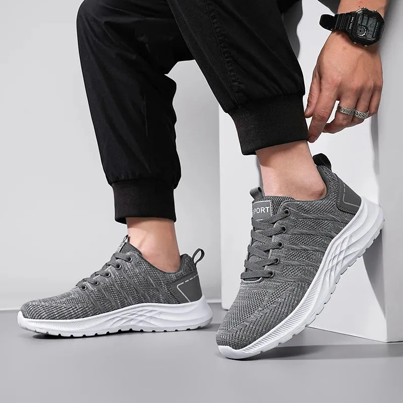Amozae-BKQU Men's Shoes Sneaker Men's 2024 New Summer Tenis Breathable Men's Fashion Shoes Running Skateboard