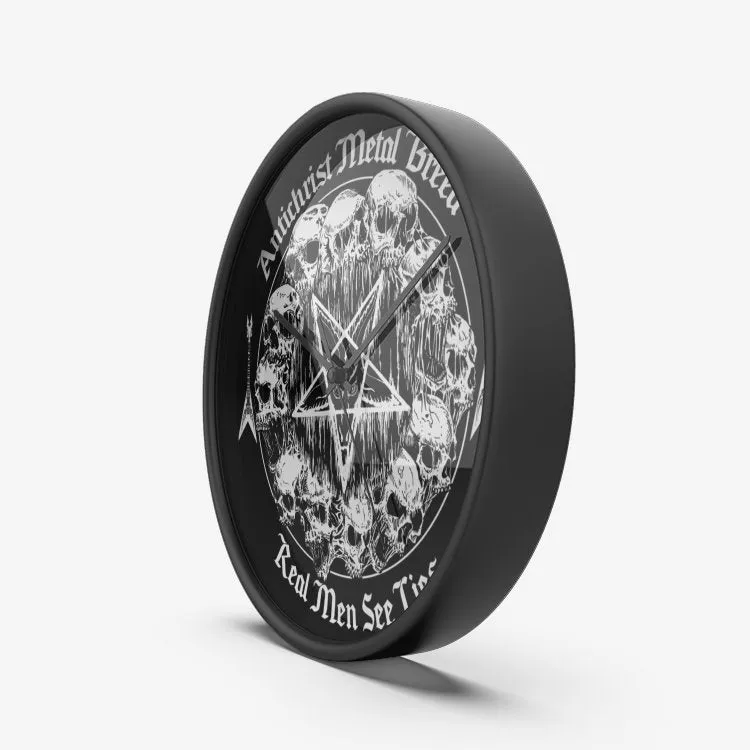 Antichrist Metal Breed Wall Clock Silent Non Ticking Quality Quart