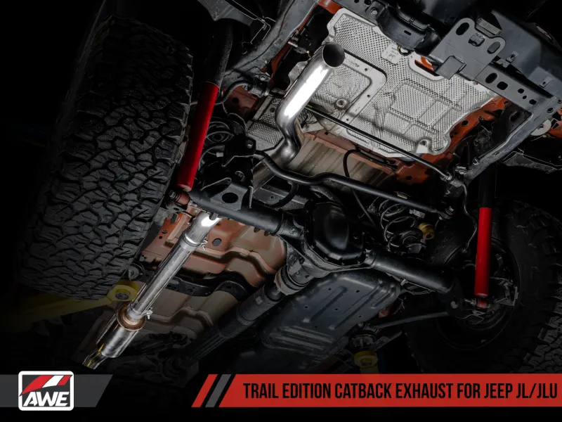 AWE Tuning 2018  Jeep Wrangler JL/JLU 2.0T Trail Edition Cat-Back Exhaust