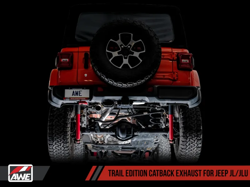 AWE Tuning 2018  Jeep Wrangler JL/JLU 2.0T Trail Edition Cat-Back Exhaust