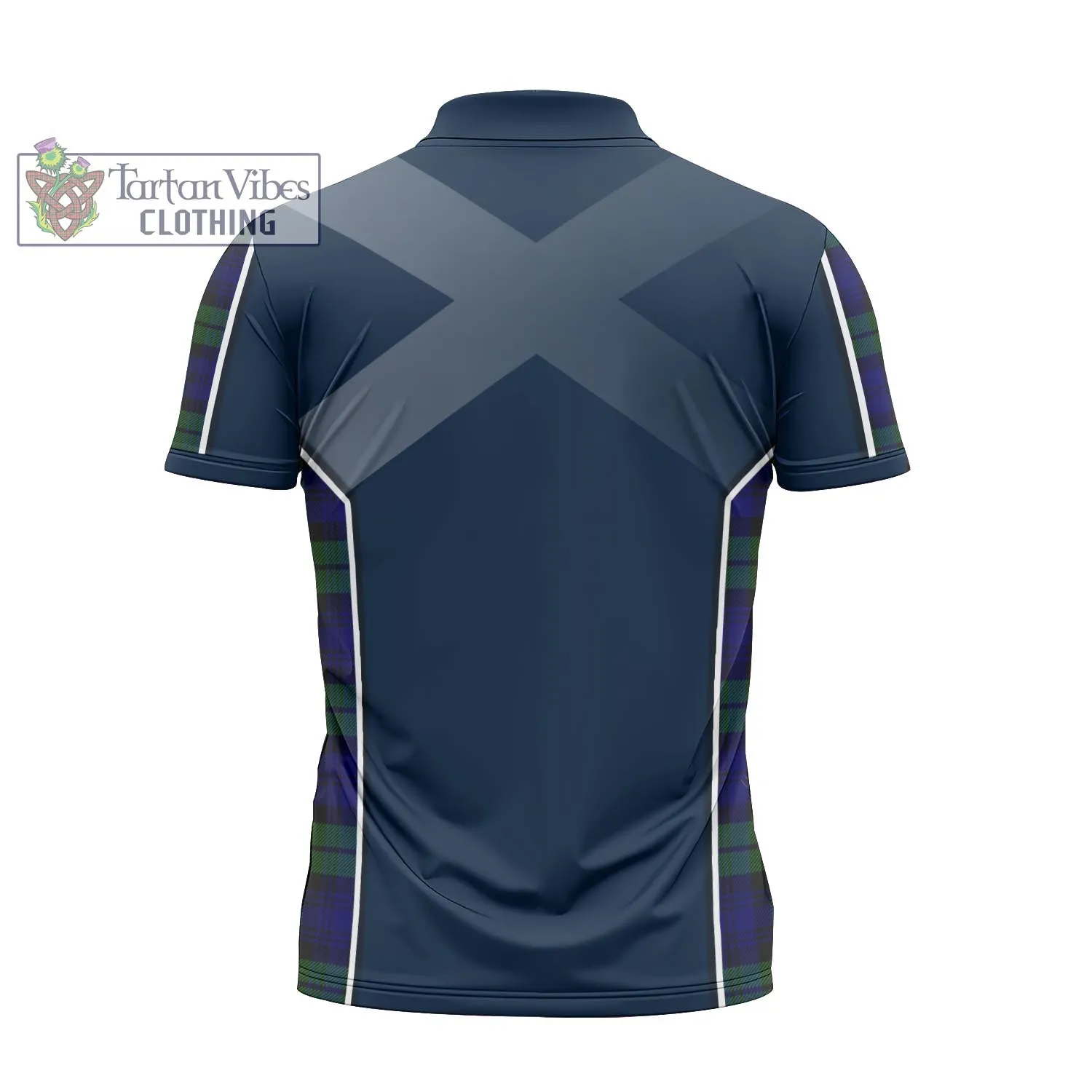 Bannatyne Tartan Zipper Polo Shirt with Family Crest and Lion Rampant Vibes Sport Style