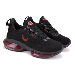 Bersache Lightweight Sports Running Shoes For Men Black-9038