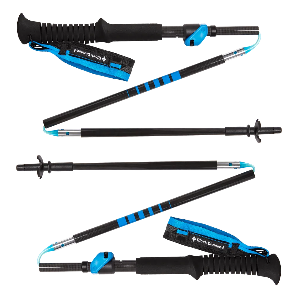 Black Diamond Distance Carbon FLZ Trekking / Running Poles (Pair)