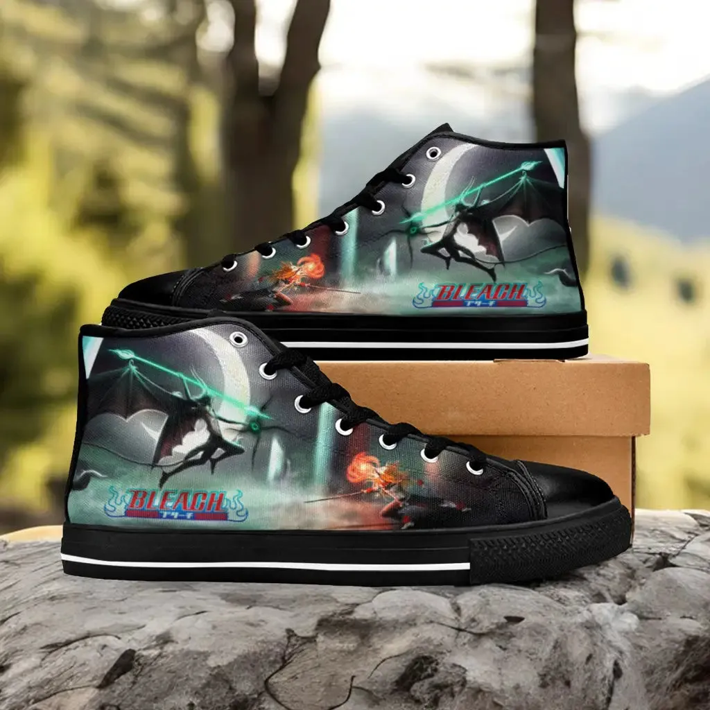 Bleach Ichigo vs. Ulquiorra Shoes High Top Sneakers for Kids and Adults