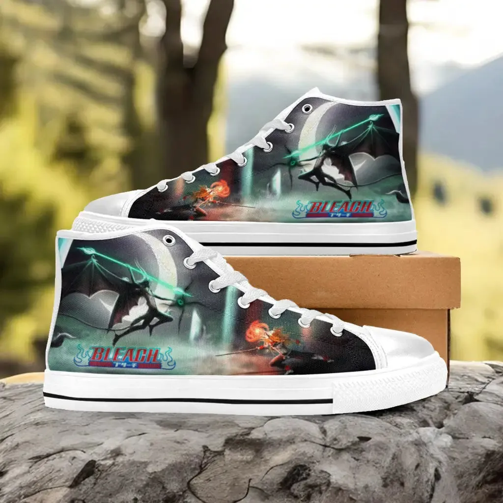 Bleach Ichigo vs. Ulquiorra Shoes High Top Sneakers for Kids and Adults