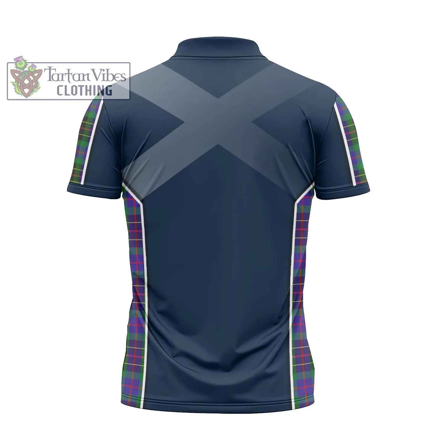 Brodie Hunting Modern Tartan Zipper Polo Shirt with Family Crest and Lion Rampant Vibes Sport Style