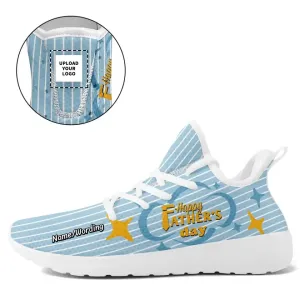 Client Gifts,Personalized Dad's Day Sneakers, Custom Breathable Flyknit  Material Shoes, Gift for Dad
