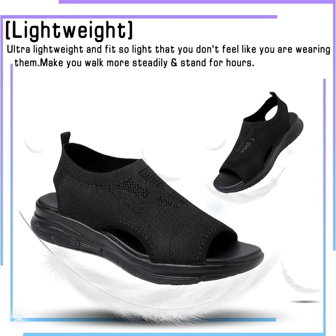Comfyfleek Arch Support Backstrap Wide Width Sport Sandals