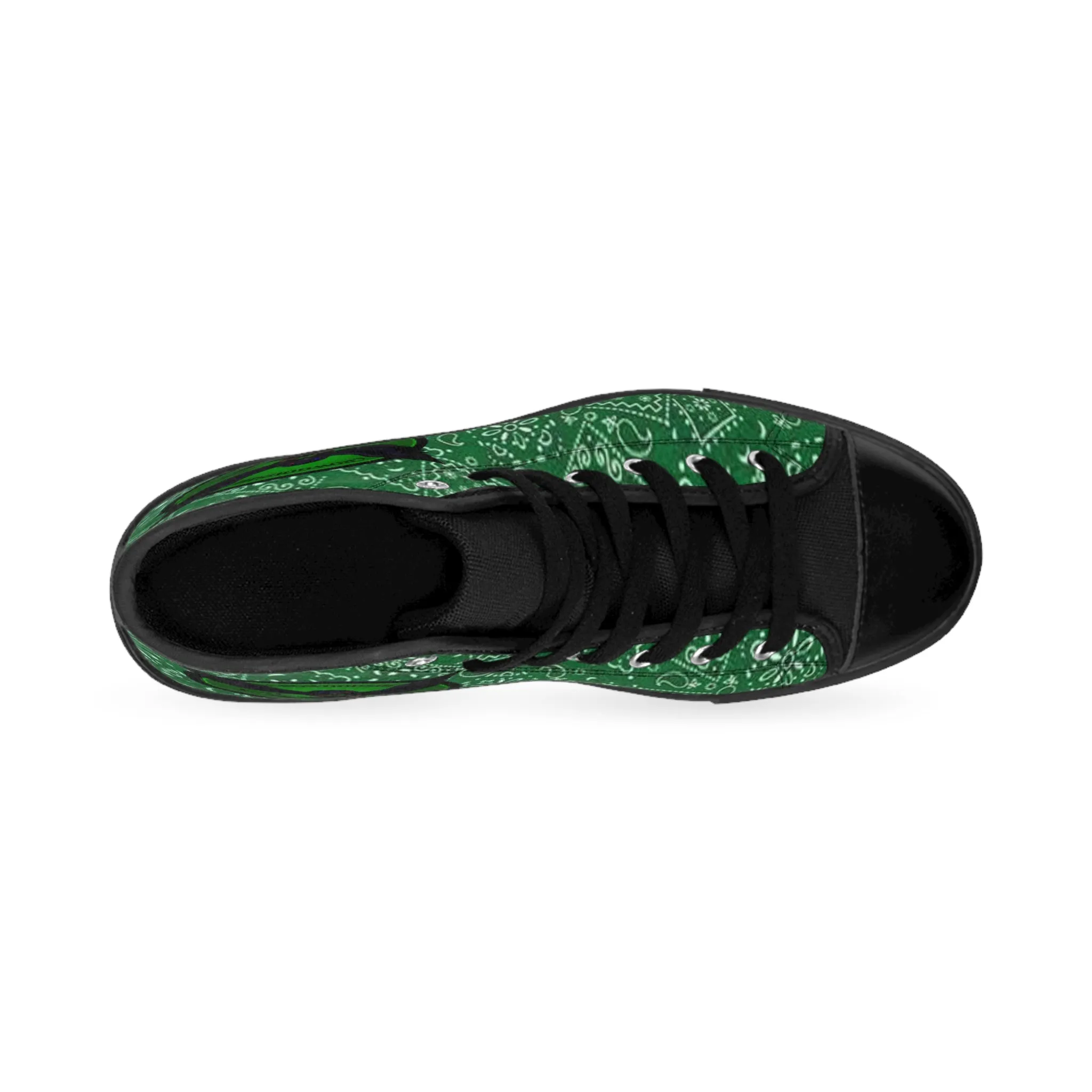 Crowgodshi Men's Green Colors High Tops