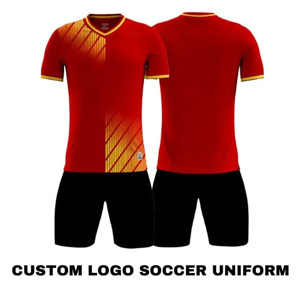 Customized Name and Team Name Printed Uniforms For Soccer