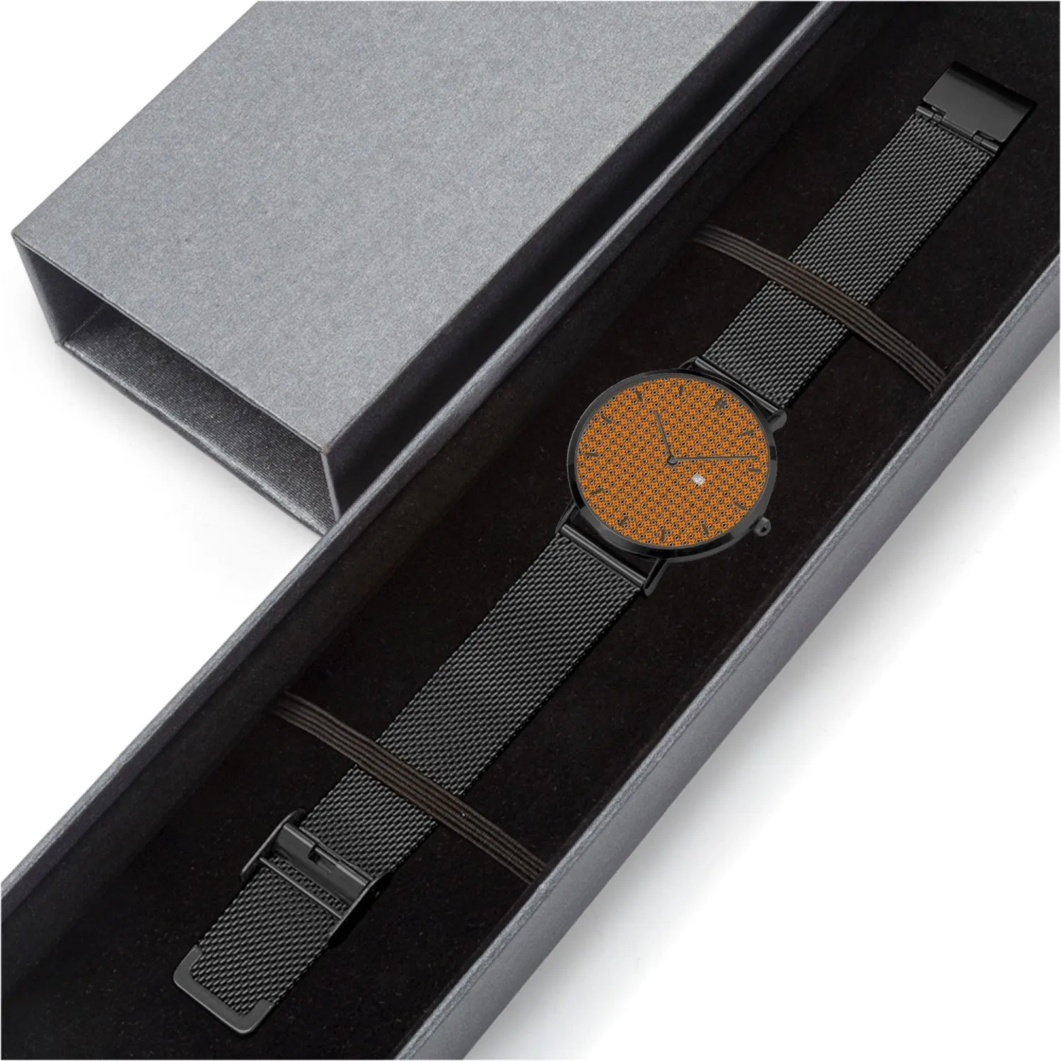Diamond Sun Stainless Steel Perpetual Calendar Quartz Watch (With Indicators)