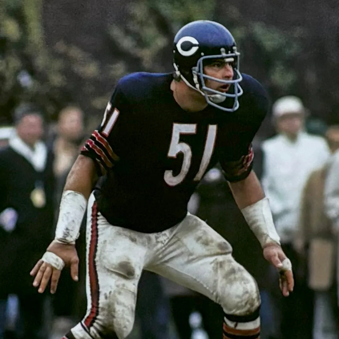 Dick Butkus Hand Signed & Framed Chicago Bears 8x10 Football Photo