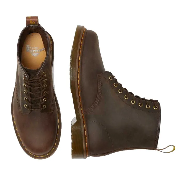 Dr Martens 1460 YS Gaucho Crazy Horse Leather 8 Up Boot Brown