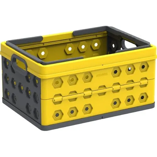 DuraMax | Foldable Basket Yellow with Gray