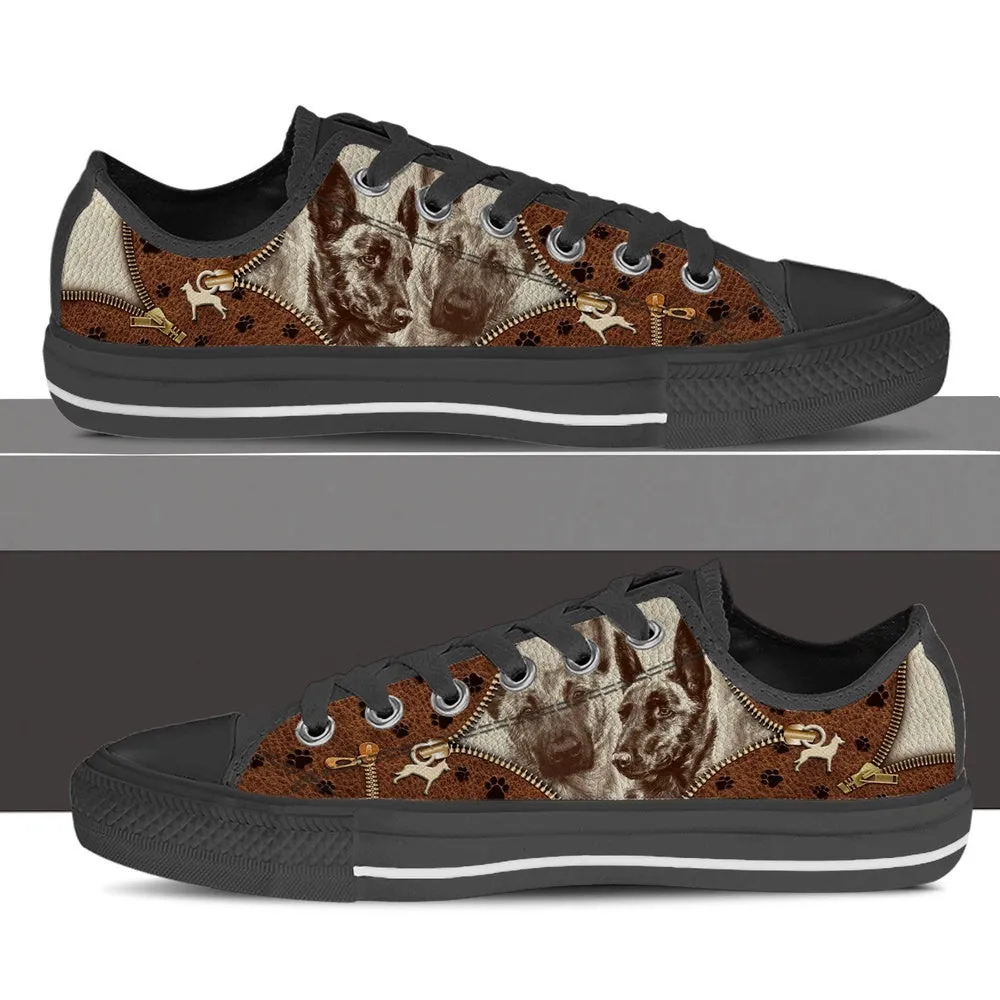 Dutch Shepherd Low Top Shoes - Low Top Sneaker - Dog Walking Shoes Men Women, Dog Printed Shoes, Canvas Shoes For Men, Women