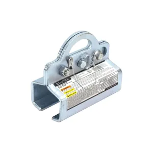 FALLTECH - Rail Anchor Kit - Zinc-plated Steel Twin Plated Design - Crescent eye for easy connection of lanyard - Fits a range of 112 lbs. to 141 lbs. rail - Includes 8247 Ironman 12" Free Fall Lanyard