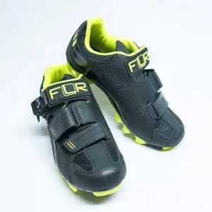 FLR F-65 MTB Shoes - Black/Neon Yellow