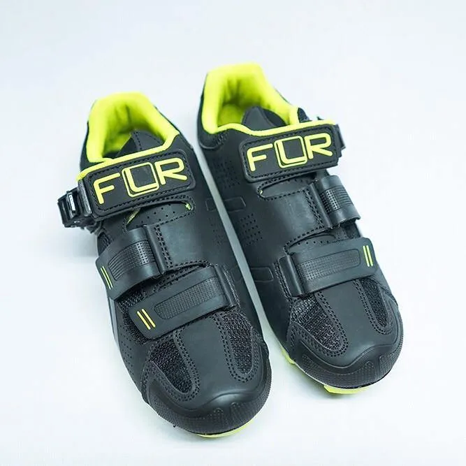 FLR F-65 MTB Shoes - Black/Neon Yellow