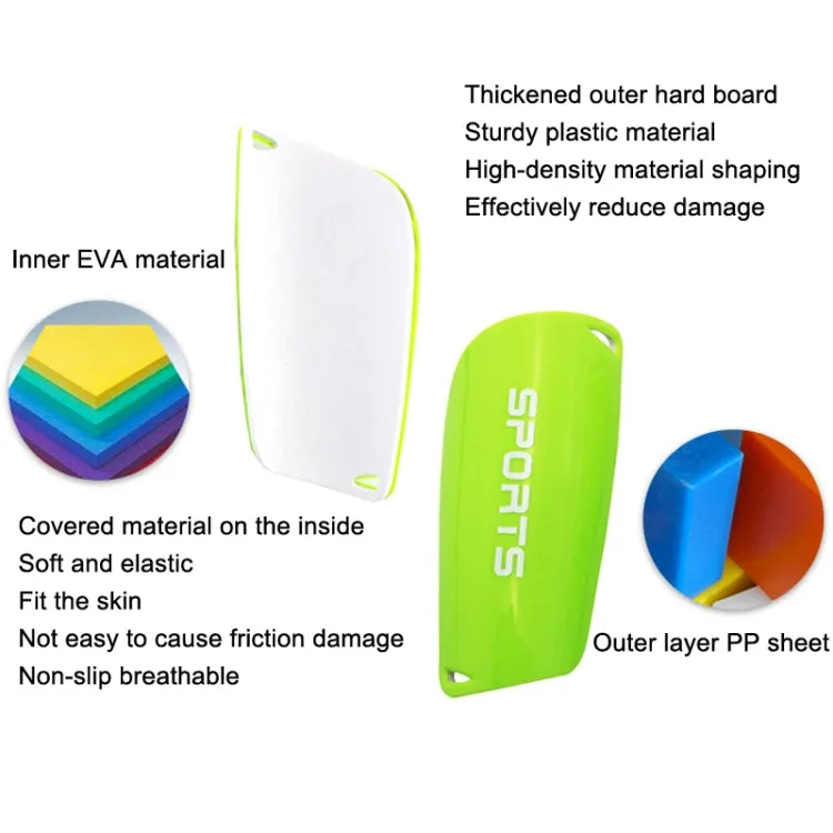 Football Shin Pads Reinforced Shin Pads Sports Calf Pads(Blue M)