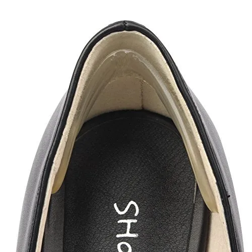 footinsole Massage Heel Liner (4 PCS) Gel Pads to Prevent New Shoes Blisters, 2 Pairs