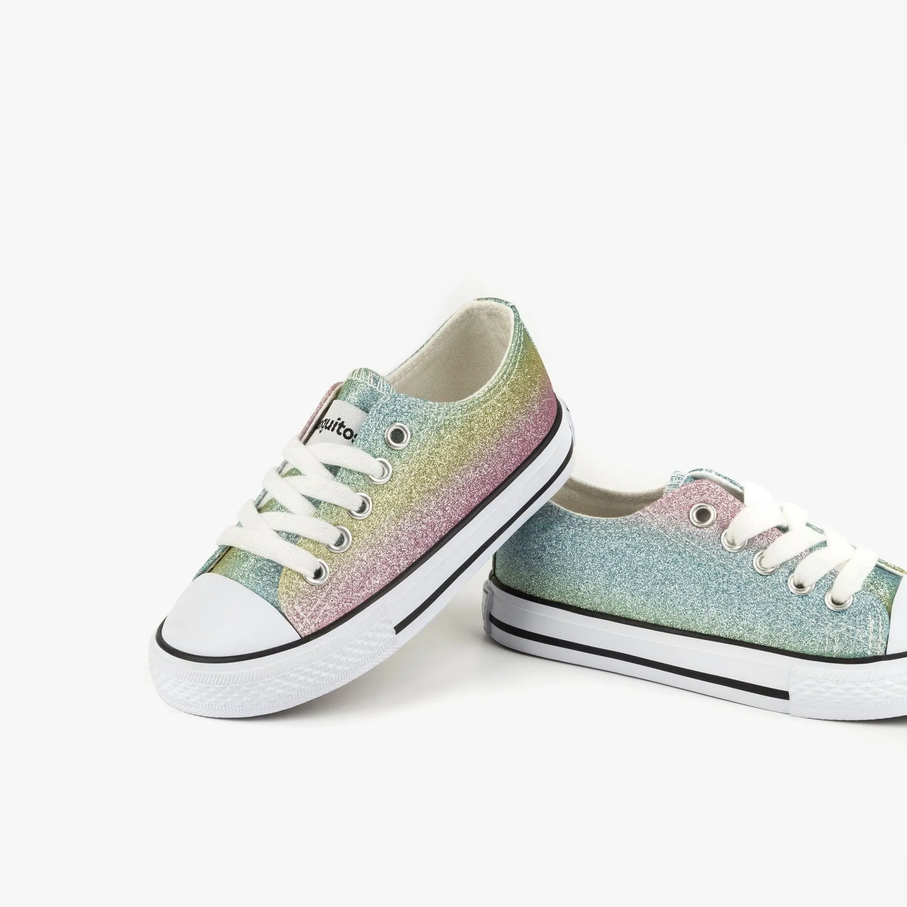 Girl's Multi Glitter Sneakers