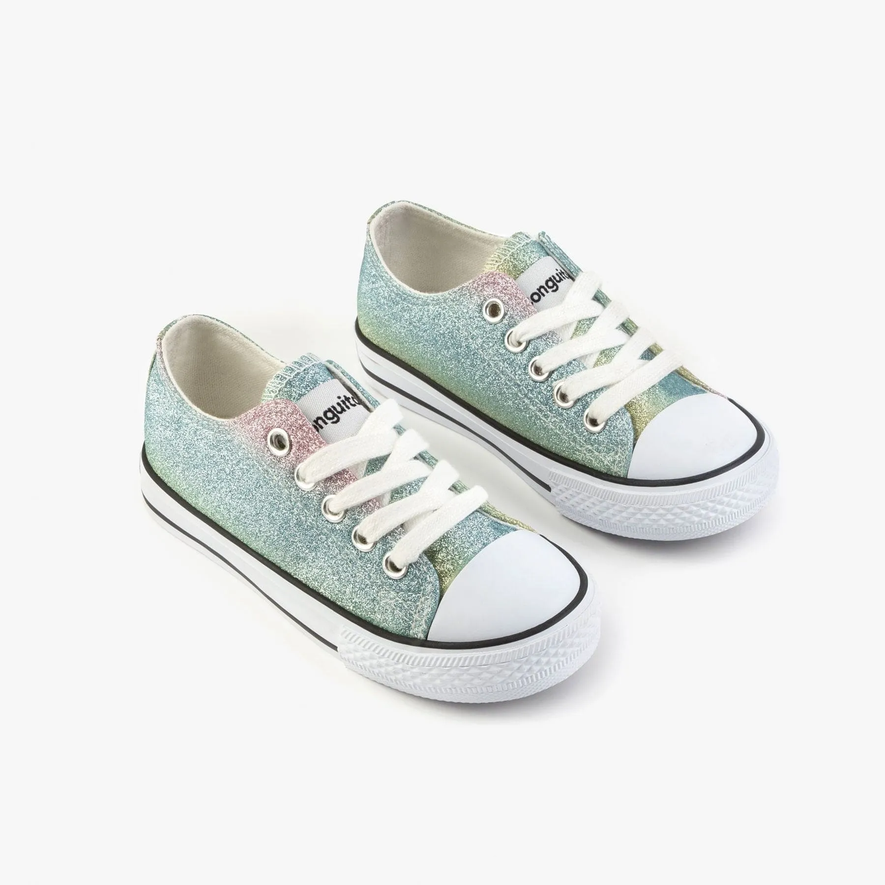 Girl's Multi Glitter Sneakers